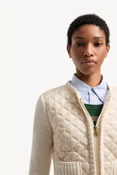 Moncler Geometric-quilted Padded Zip-up Cardigan | Thumbnail 7 Moncler Geometric-quilted Padded Zip-up Cardigan | Thumbnail 7