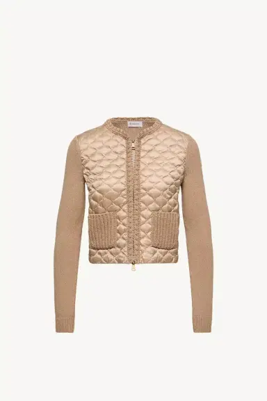 Moncler Geometric-quilted Padded Zip-up Cardigan | Thumbnail 2 Moncler Geometric-quilted Padded Zip-up Cardigan | Thumbnail 2