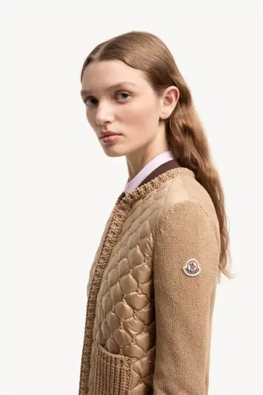 Moncler Geometric-quilted Padded Zip-up Cardigan | Thumbnail 4 Moncler Geometric-quilted Padded Zip-up Cardigan | Thumbnail 4