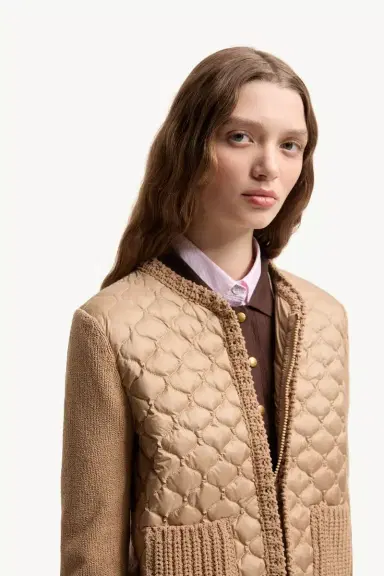 Moncler Geometric-quilted Padded Zip-up Cardigan | Thumbnail 7 Moncler Geometric-quilted Padded Zip-up Cardigan | Thumbnail 7