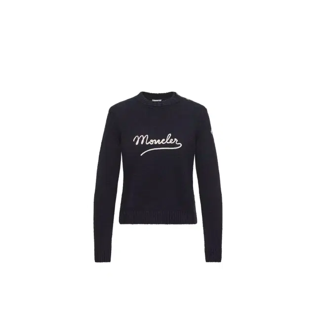 Embroidered Logo Cotton Blend Sweater Embroidered Logo Cotton Blend Sweater