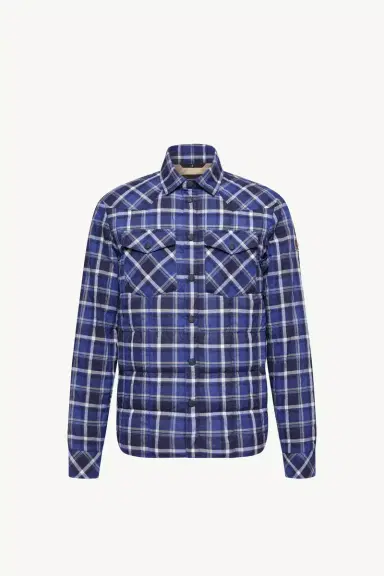 Moncler Grenoble Gelt Check Cotton Blend Down Shirt Jacket | Thumbnail 2 Moncler Grenoble Gelt Check Cotton Blend Down Shirt Jacket | Thumbnail 2
