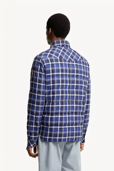 Moncler Grenoble Gelt Check Cotton Blend Down Shirt Jacket | Thumbnail 6 Moncler Grenoble Gelt Check Cotton Blend Down Shirt Jacket | Thumbnail 6