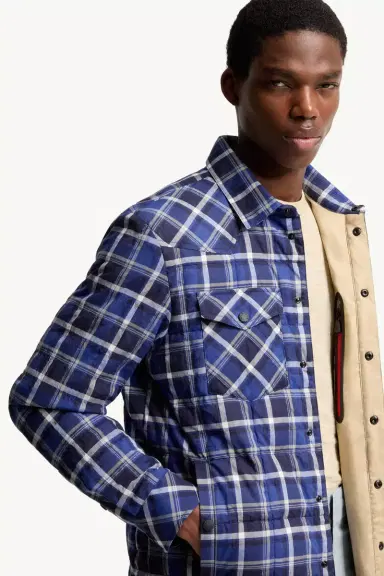 Moncler Grenoble Gelt Check Cotton Blend Down Shirt Jacket | Thumbnail 7 Moncler Grenoble Gelt Check Cotton Blend Down Shirt Jacket | Thumbnail 7