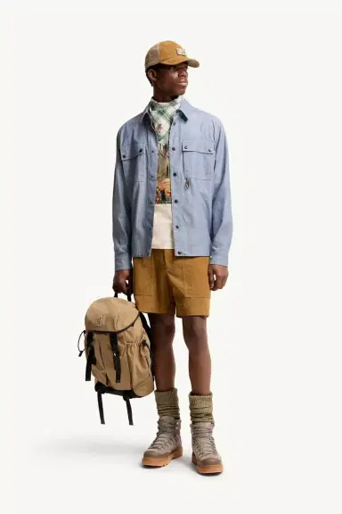Moncler Grenoble Chambray Long Sleeve Shirt | Thumbnail 3 Moncler Grenoble Chambray Long Sleeve Shirt | Thumbnail 3