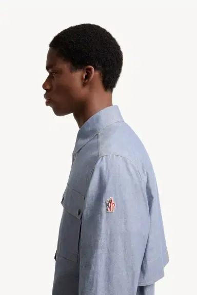 Moncler Grenoble Chambray Long Sleeve Shirt | Thumbnail 4 Moncler Grenoble Chambray Long Sleeve Shirt | Thumbnail 4