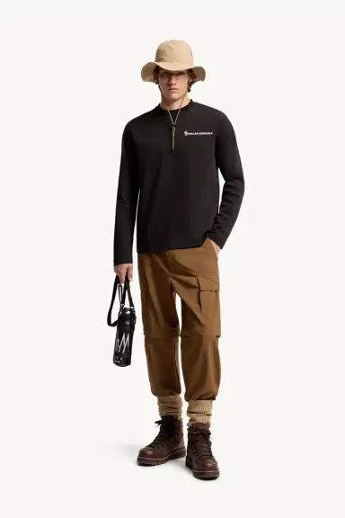 Moncler Grenoble Logo Long Sleeve Cotton T-shirt | Thumbnail 3 Moncler Grenoble Logo Long Sleeve Cotton T-shirt | Thumbnail 3