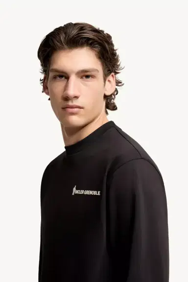 Moncler Grenoble Logo Long Sleeve Cotton T-shirt | Thumbnail 4 Moncler Grenoble Logo Long Sleeve Cotton T-shirt | Thumbnail 4
