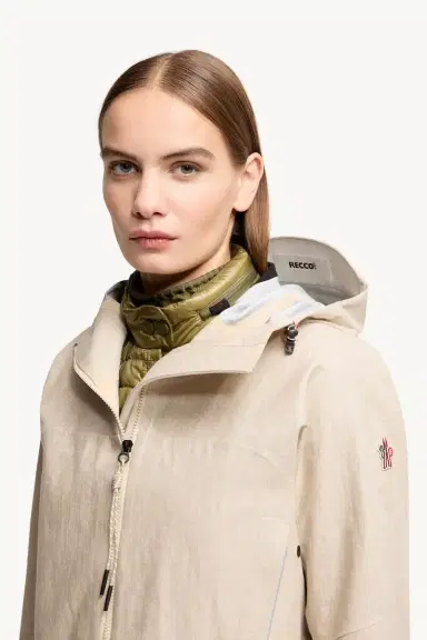 Moncler Grenoble Chartres Linen Blend Hooded Jacket | Thumbnail 7 Moncler Grenoble Chartres Linen Blend Hooded Jacket | Thumbnail 7