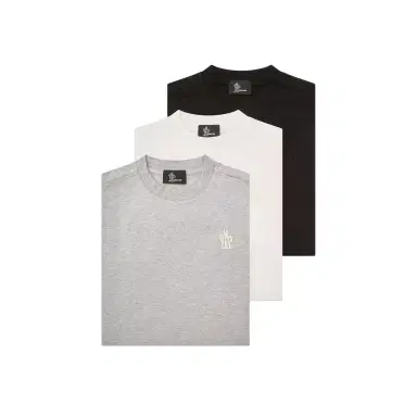 Moncler Grenoble Logo Patch Cotton Blend T-shirt (three Pack) | Thumbnail 1 Moncler Grenoble Logo Patch Cotton Blend T-shirt (three Pack) | Thumbnail 1