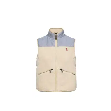 Moncler Grenoble Teddy & Chambray Vest | Thumbnail 1 Moncler Grenoble Teddy & Chambray Vest | Thumbnail 1