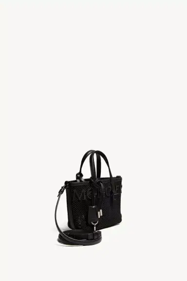 Moncler Very Mesh & Leather Tote Bag | Thumbnail 4 Moncler Very Mesh & Leather Tote Bag | Thumbnail 4