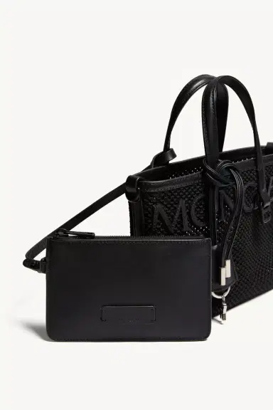 Moncler Very Mesh & Leather Tote Bag | Thumbnail 6 Moncler Very Mesh & Leather Tote Bag | Thumbnail 6