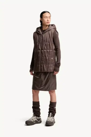 Moncler + Rick Owens Geocamo Ziplock Hooded Down Vest | Thumbnail 3 Moncler + Rick Owens Geocamo Ziplock Hooded Down Vest | Thumbnail 3