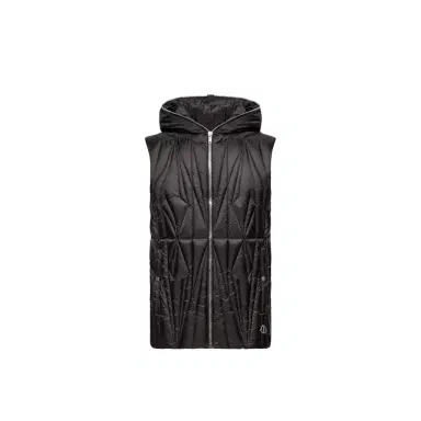 Moncler + Rick Owens Geocamo Ziplock Hooded Down Vest | Thumbnail 1 Moncler + Rick Owens Geocamo Ziplock Hooded Down Vest | Thumbnail 1
