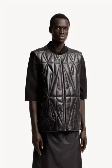 Moncler + Rick Owens Geocamo Flight Nappa Leather Vest | Thumbnail 7 Moncler + Rick Owens Geocamo Flight Nappa Leather Vest | Thumbnail 7