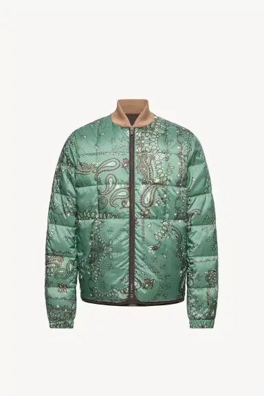 Moncler Chalvron Reversible Down Bomber Jacket | Thumbnail 2 Moncler Chalvron Reversible Down Bomber Jacket | Thumbnail 2