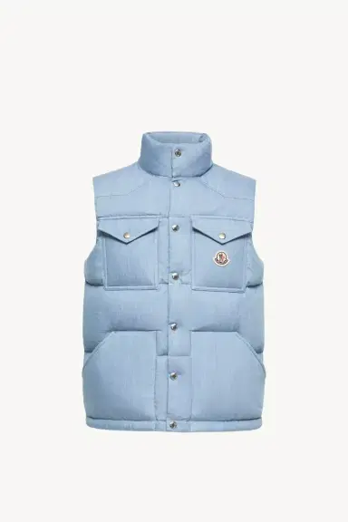 Moncler Ervional Denim Down Vest | Thumbnail 2 Moncler Ervional Denim Down Vest | Thumbnail 2