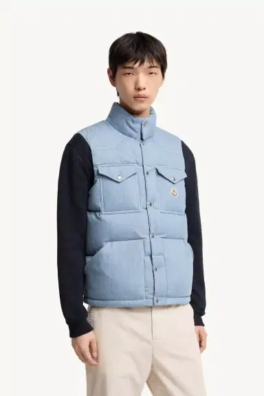 Moncler Ervional Denim Down Vest | Thumbnail 5 Moncler Ervional Denim Down Vest | Thumbnail 5