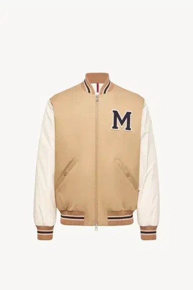 Moncler Oreane Cotton Blend Varsity Down Jacket | Thumbnail 2 Moncler Oreane Cotton Blend Varsity Down Jacket | Thumbnail 2