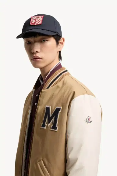 Moncler Oreane Cotton Blend Varsity Down Jacket | Thumbnail 4 Moncler Oreane Cotton Blend Varsity Down Jacket | Thumbnail 4