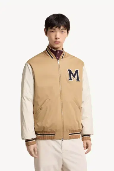 Moncler Oreane Cotton Blend Varsity Down Jacket | Thumbnail 5 Moncler Oreane Cotton Blend Varsity Down Jacket | Thumbnail 5
