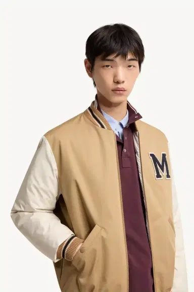 Moncler Oreane Cotton Blend Varsity Down Jacket | Thumbnail 7 Moncler Oreane Cotton Blend Varsity Down Jacket | Thumbnail 7