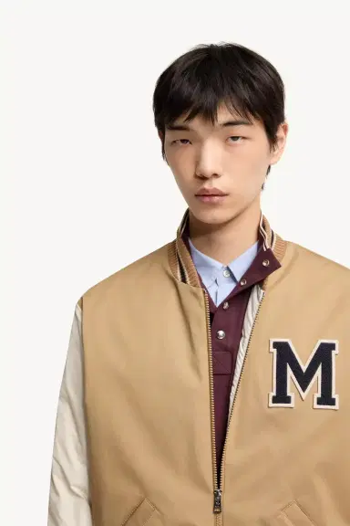 Moncler Oreane Cotton Blend Varsity Down Jacket | Thumbnail 8 Moncler Oreane Cotton Blend Varsity Down Jacket | Thumbnail 8