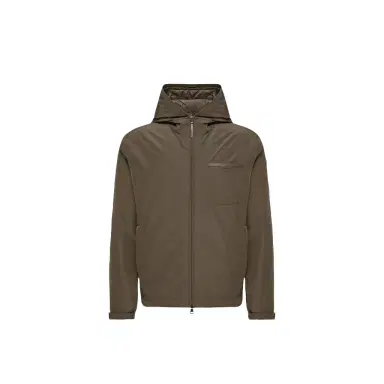 Moncler Austerin Hooded Short Down Jacket | Thumbnail 1 Moncler Austerin Hooded Short Down Jacket | Thumbnail 1