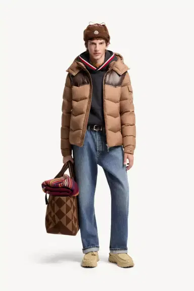 Moncler Ravelis Hooded Zig-zag Quilted Short Down Jacket | Thumbnail 3 Moncler Ravelis Hooded Zig-zag Quilted Short Down Jacket | Thumbnail 3