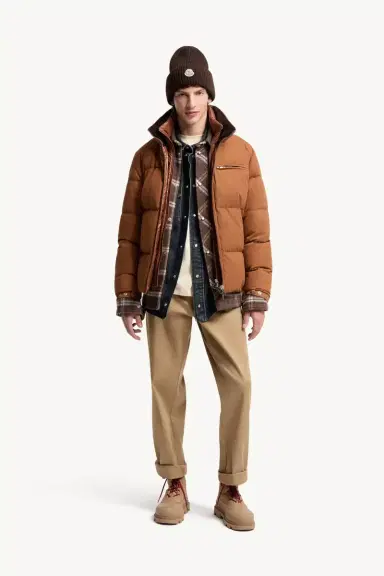 Moncler Isenviel Cotton Poplin Short Down Jacket | Thumbnail 3 Moncler Isenviel Cotton Poplin Short Down Jacket | Thumbnail 3
