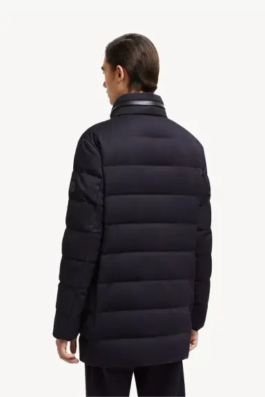Moncler Vallonpierre Hooded Wool Long Down Jacket | Thumbnail 6 Moncler Vallonpierre Hooded Wool Long Down Jacket | Thumbnail 6