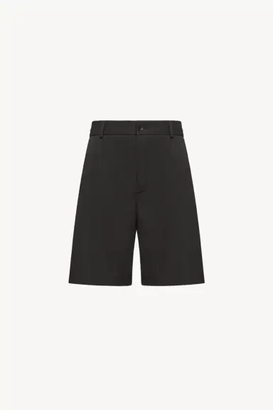 Moncler Wool Blend Gabardine Bermuda Shorts | Thumbnail 2 Moncler Wool Blend Gabardine Bermuda Shorts | Thumbnail 2
