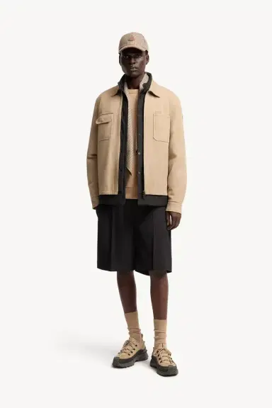 Moncler Wool Blend Gabardine Bermuda Shorts | Thumbnail 3 Moncler Wool Blend Gabardine Bermuda Shorts | Thumbnail 3