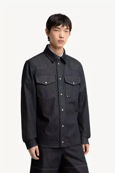 Moncler Denim Long Sleeve Shirt Jacket | Thumbnail 5 Moncler Denim Long Sleeve Shirt Jacket | Thumbnail 5