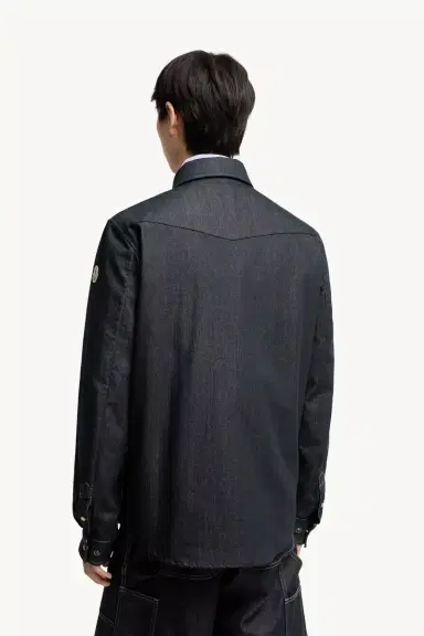 Moncler Denim Long Sleeve Shirt Jacket | Thumbnail 6 Moncler Denim Long Sleeve Shirt Jacket | Thumbnail 6
