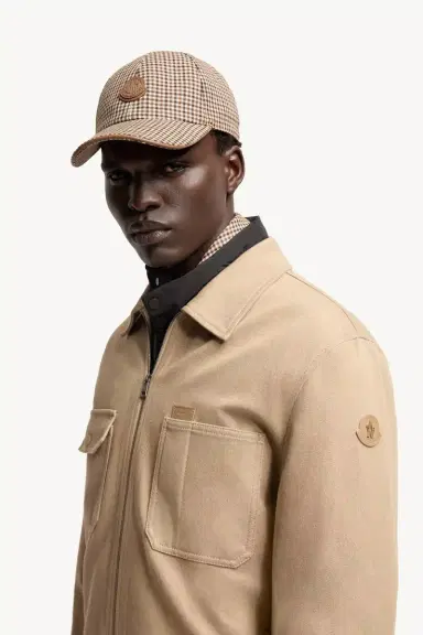 Moncler Leather Logo Cotton Shirt Jacket | Thumbnail 4 Moncler Leather Logo Cotton Shirt Jacket | Thumbnail 4