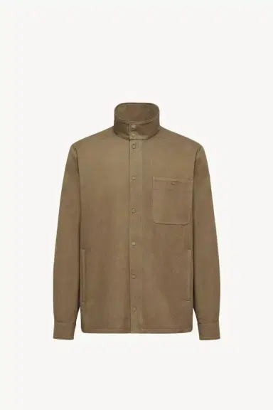 Moncler Leather Logo Cotton Jacket | Thumbnail 2 Moncler Leather Logo Cotton Jacket | Thumbnail 2