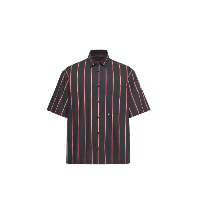 Striped Cotton Short Sleeve Shirt Striped Cotton Short Sleeve Shirt