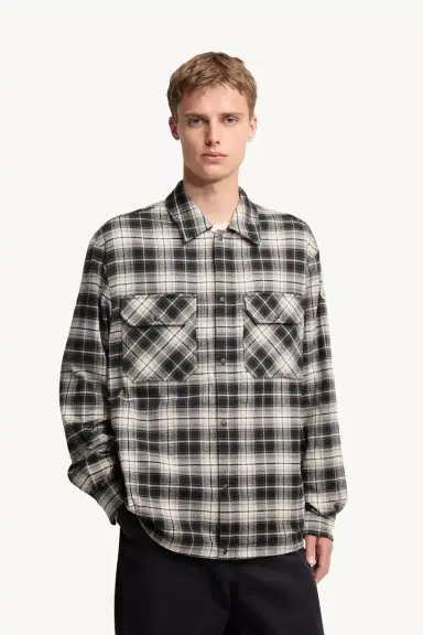 Moncler Check Cotton Flannel Zip-up Shirt | Thumbnail 5 Moncler Check Cotton Flannel Zip-up Shirt | Thumbnail 5