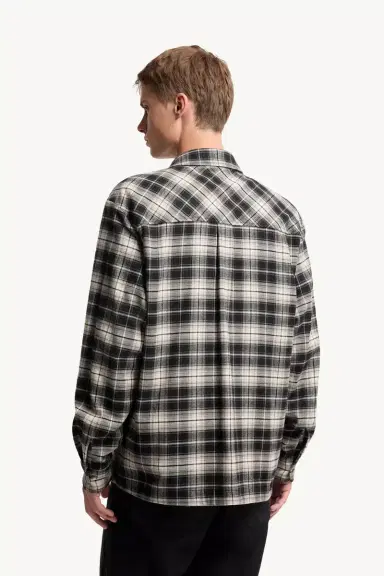 Moncler Check Cotton Flannel Zip-up Shirt | Thumbnail 6 Moncler Check Cotton Flannel Zip-up Shirt | Thumbnail 6