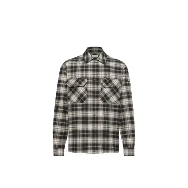 Moncler Check Cotton Flannel Zip-up Shirt | Thumbnail 1 Moncler Check Cotton Flannel Zip-up Shirt | Thumbnail 1