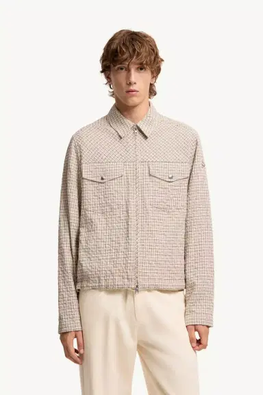 Moncler Micro Madras Flannel Shirt Jacket | Thumbnail 5 Moncler Micro Madras Flannel Shirt Jacket | Thumbnail 5