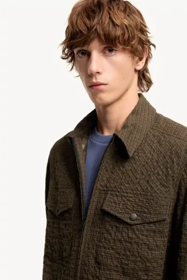 Moncler Micro Madras Flannel Shirt Jacket | Thumbnail 7 Moncler Micro Madras Flannel Shirt Jacket | Thumbnail 7