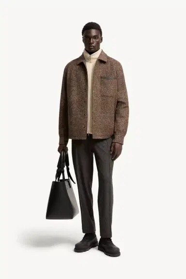 Moncler Check Jersey Shirt Jacket | Thumbnail 3 Moncler Check Jersey Shirt Jacket | Thumbnail 3