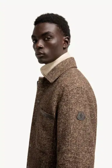 Moncler Check Jersey Shirt Jacket | Thumbnail 4 Moncler Check Jersey Shirt Jacket | Thumbnail 4