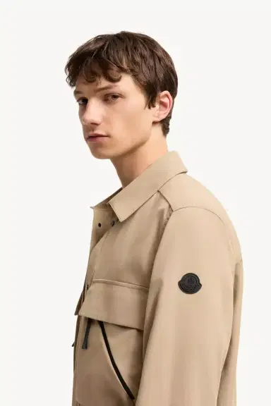 Moncler Brushed Cotton Shirt | Thumbnail 4 Moncler Brushed Cotton Shirt | Thumbnail 4