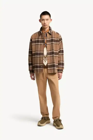 Moncler Check Wool Shirt Jacket | Thumbnail 3 Moncler Check Wool Shirt Jacket | Thumbnail 3
