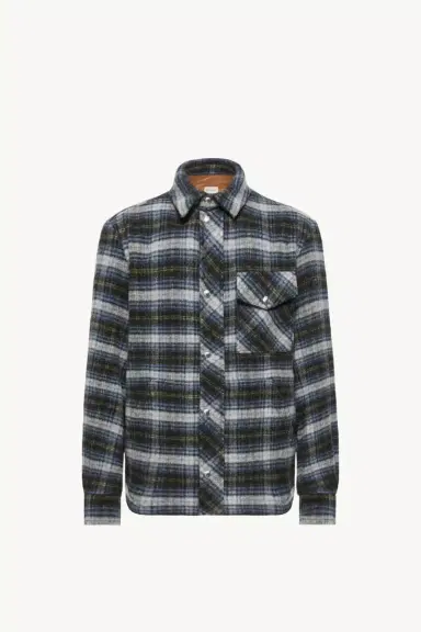 Moncler Check Wool Shirt Jacket | Thumbnail 2 Moncler Check Wool Shirt Jacket | Thumbnail 2