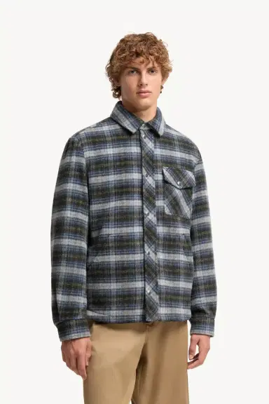 Moncler Check Wool Shirt Jacket | Thumbnail 5 Moncler Check Wool Shirt Jacket | Thumbnail 5
